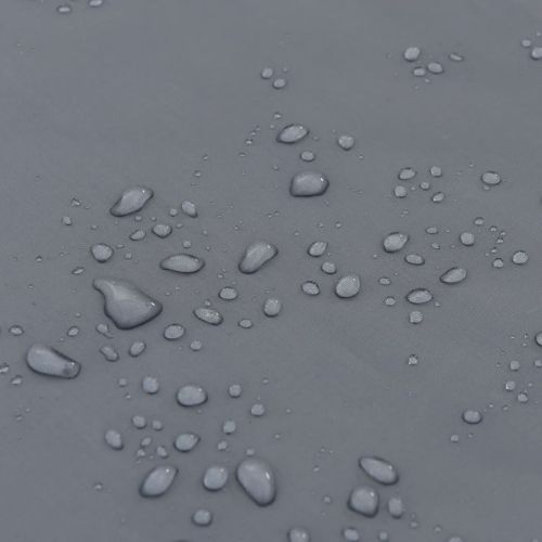 Дъждовно пончо с качулка 2 в 1 дизайн сиво-оранжево 223x145 см