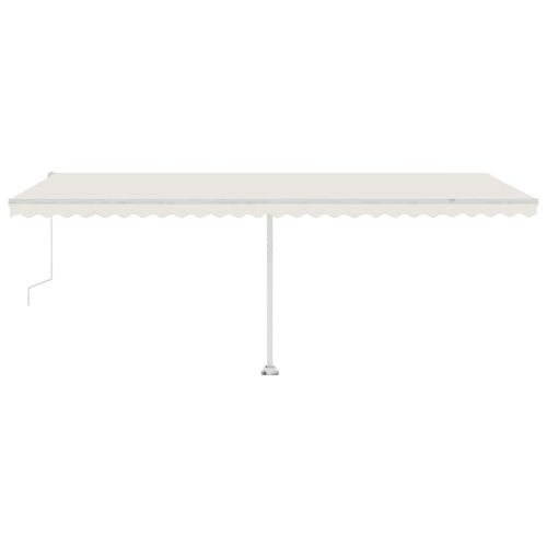 Свободностояща автоматична тента, 600x300 см, кремава