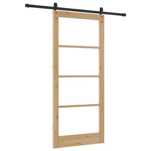 Преплъзваща се врата ORKDAL Естествено и черно 93 x 211 см