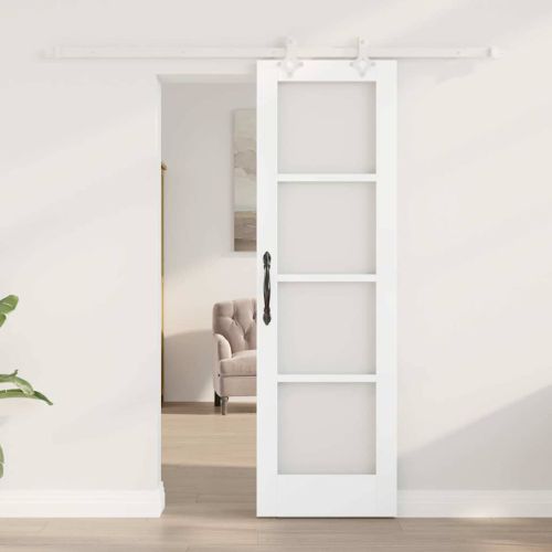 Преплъзваща се врата Бяло 61 x 198,5 см