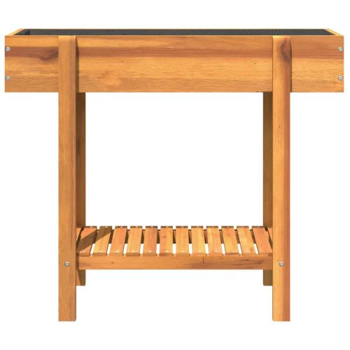 Градинско повдигнато легло, 90x30x75 см, акациево дърво масив