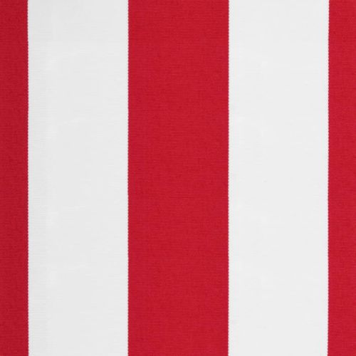 Резервно платнище за волан за тенти, червено-бели ленти, 6 м