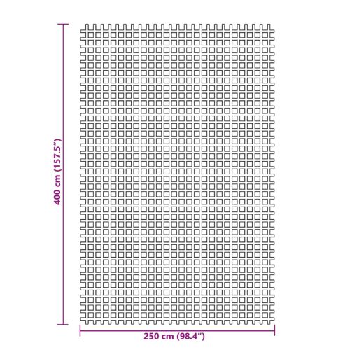 Килим за палатка, син, 4x2,5 м