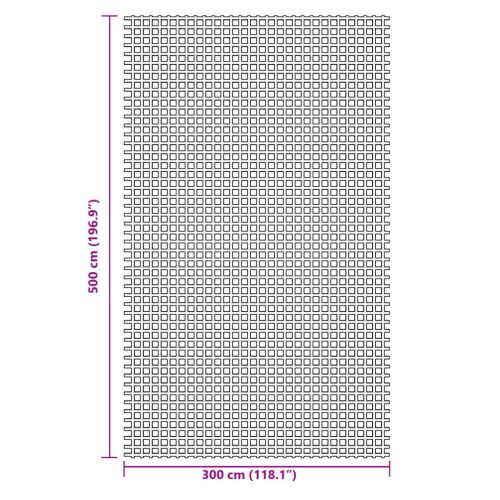 Килим за палатка, зелен, 5x3 м