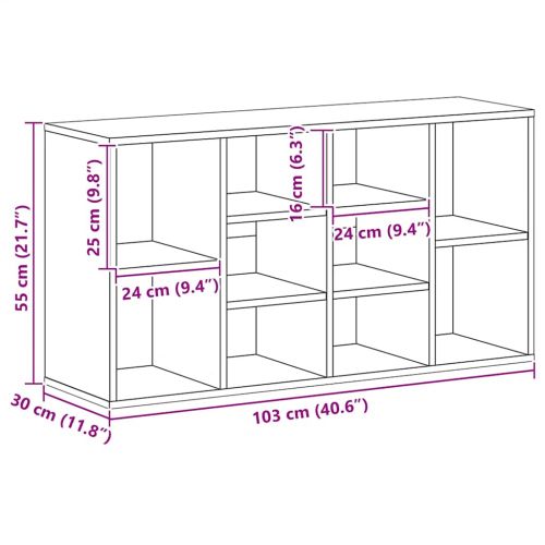 Пейка за обувки, дъб сонома, 103x30x55 см, инженерно дърво