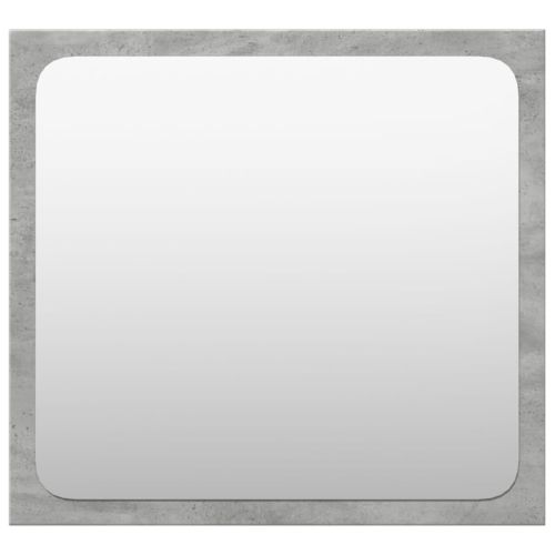 Комплект мебели за баня от 4 части бетонно сив инженерно дърво