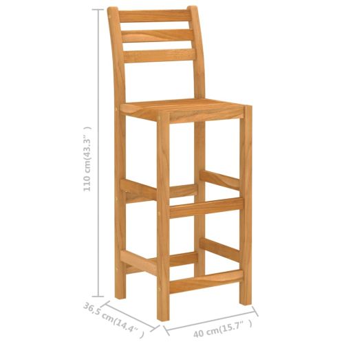 Градински бар комплект, 5 части, акациево дърво масив