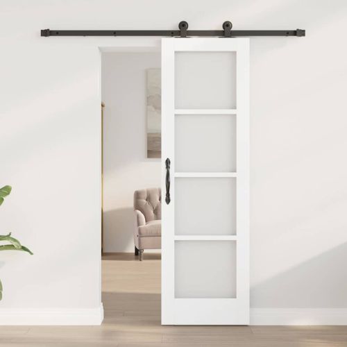 Преплъзваща се врата ORKDAL Бял и черен 61 x 198,5 см