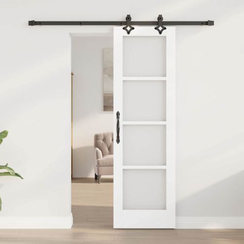 Преплъзваща се врата ORKDAL Бял и черен 61 x 198,5 см