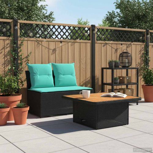 2 Брой Градинен среден диван с таблица, която се повдига