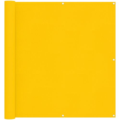 Балконен екран Жълто 110 x 1000 см Оксфордска тъкан