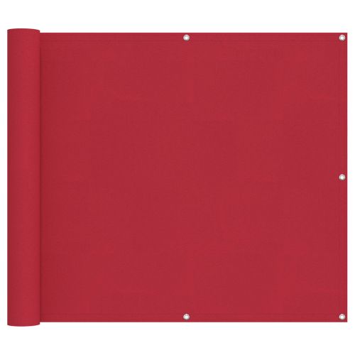 Балконен екран Червено 100 x 200 cm Оксфордска тъкан