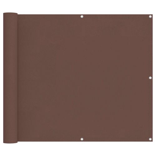 Балконен екран Кафяво 90 x 200 cm Оксфордска тъкан