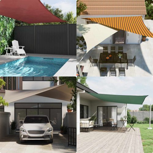 Открит слънцезащитен плат 3,6 x 3,6 m 100% полиестер Оксфорд