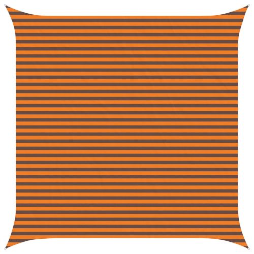 Открит слънцезащитен плат Оранжево и кафяво 4,5 x 4,5 m