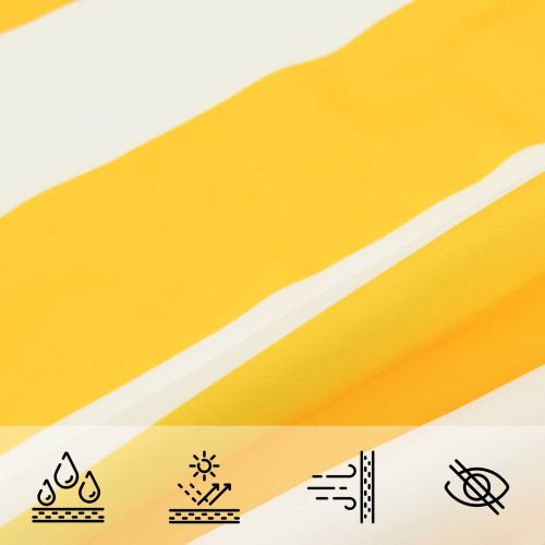 Открит слънцезащитен плат 3,6 x 3,6 m 100% полиестер Оксфорд