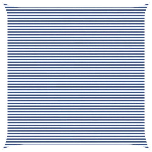 Открит слънцезащитен плат Синьо и бяло 7 x 7 m