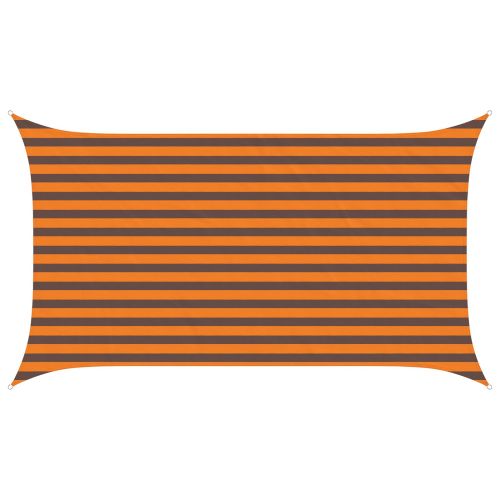 Слънчево платно за сянка Оранжево и кафяво 3,5 x 2 m