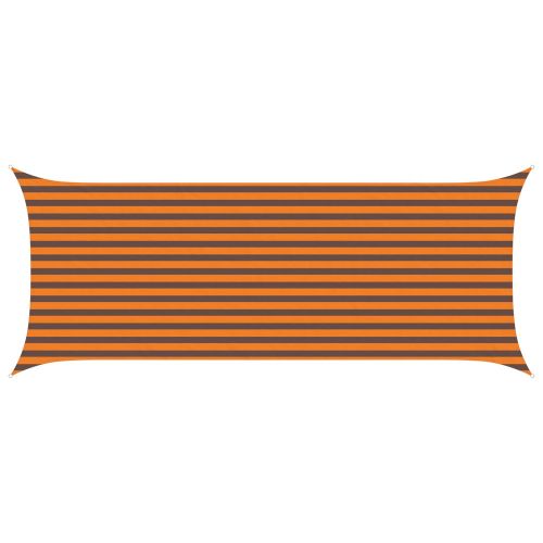 Слънчево платно за сянка Оранжево и кафяво 5 x 2 m