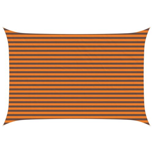 Слънчево платно за сянка Оранжево и кафяво 4,5 × 3 m