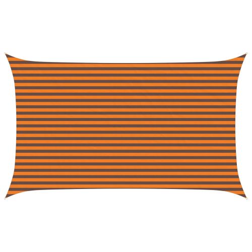 Слънчево платно за сянка Оранжево и кафяво 5 x 3 m