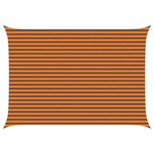 Слънчево платно за сянка Оранжево и кафяво 5 × 3,5 m