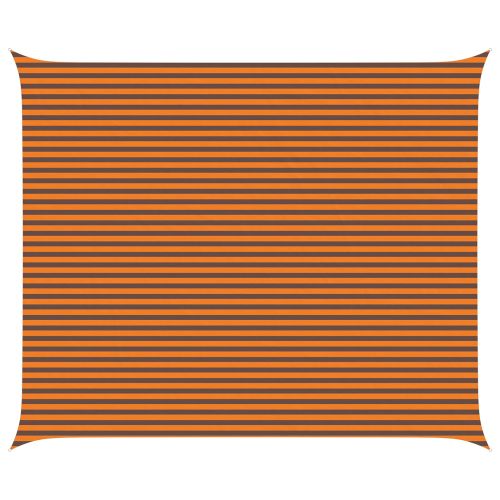 Слънчево платно за сянка Оранжево и кафяво 6 x 5 m