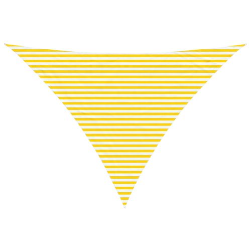 Открит слънцезащитен плат Жълт и бял 5 x 5 x 6 m