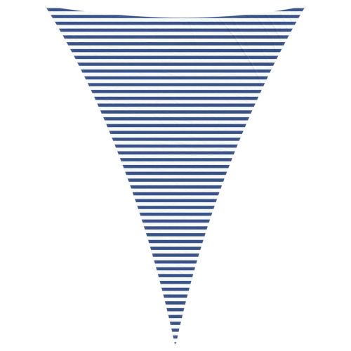 Открит слънцезащитен плат Синьо и бяло 5 x 7 x 7 m