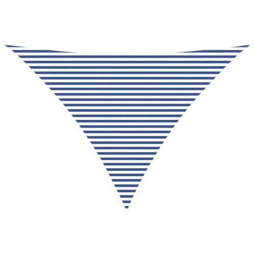 Открит слънцезащитен плат Синьо и бяло 5 x 5 x 6 m