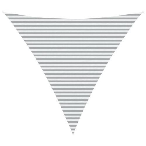 Открит слънцезащитен плат Светлосив и бял 5 x 5 x 5 m