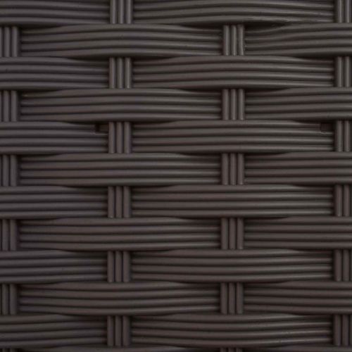 Повдигнато легло с решетка и покривка Кафяво 163 х 40 х 141 см