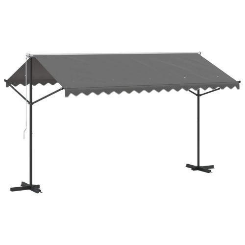 Самостоятелен сенник Сиво 4 × 3 m Полиестер