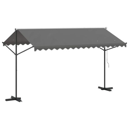 Самостоятелен сенник Сиво 4 × 3 m Полиестер