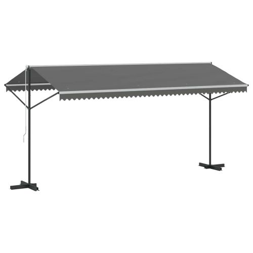 Самостоятелен сенник Сиво 5 x 3 m Полиестер