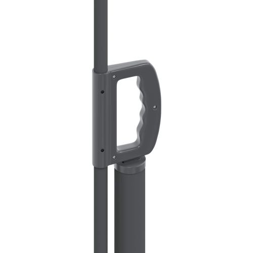 Сгъваема странична перголка Черно 300 x 100 cm Полиестер