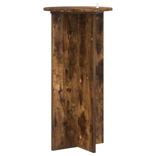 Стойка за растения 2 pcs Опушен дъб 40 x 40 x 80 cm