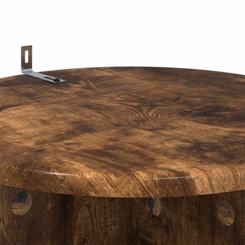 Стойка за растения 2 pcs Опушен дъб 40 x 40 x 80 cm