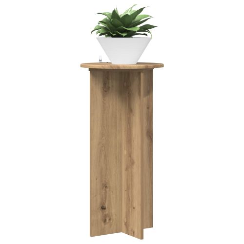 Стойка за растения 2 pcs Дъб артизан 40 x 40 x 80 cm