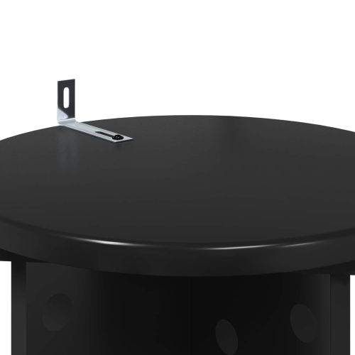 Стойка за растения 2 pcs Черно 29,5 x 29,5 x 60 см