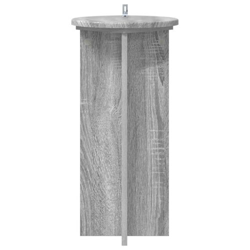 Стойка за растения 2 pcs Сива сонома 29,5 x 29,5 x 60 см