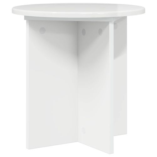 Стойка за растения 2 pcs Бял гланц 40 x 40 x 40 cm