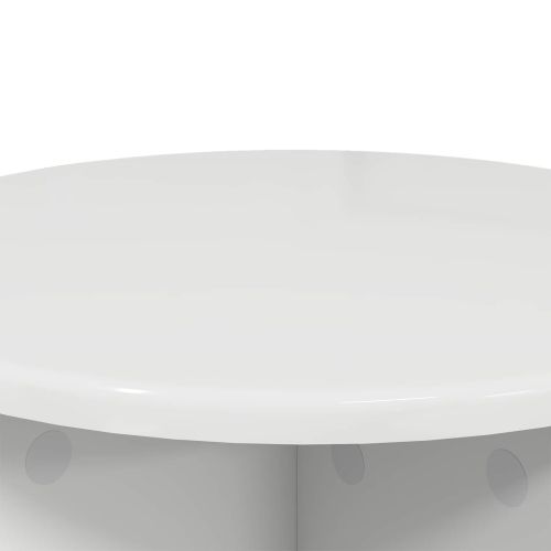 Стойка за растения 2 pcs Бял гланц 40 x 40 x 40 cm