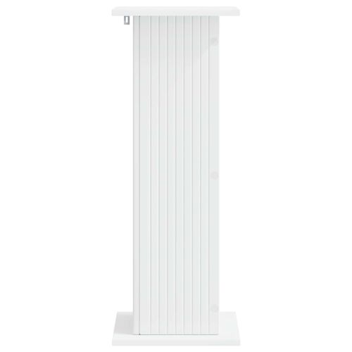 Стойка за растения Бяло 30,5 x 30 x 80,5 см Инженерна дървесина
