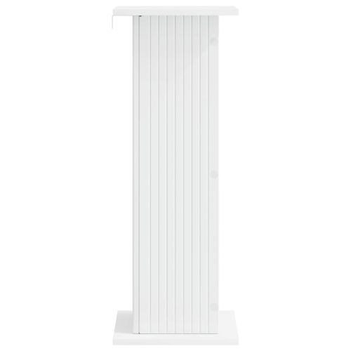 Стойка за растения Бяло 30,5 x 30 x 80,5 см Инженерна дървесина