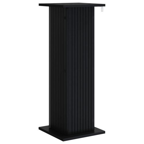 Стойка за растения Черно 30,5 x 30 x 80,5 см