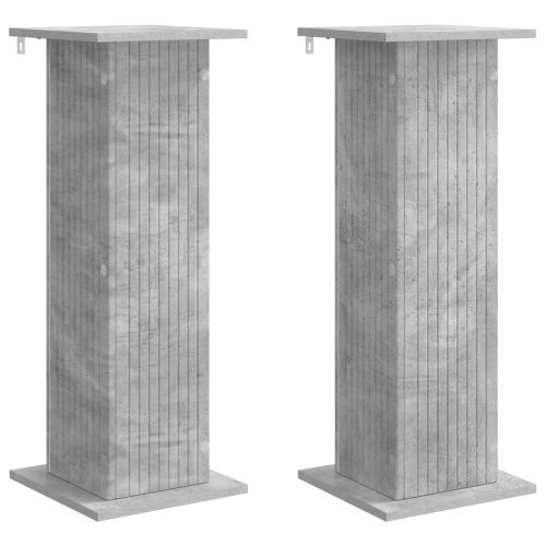 Стойка за растения 2 pcs Бетонно сиво 30,5 x 30 x 80,5 см