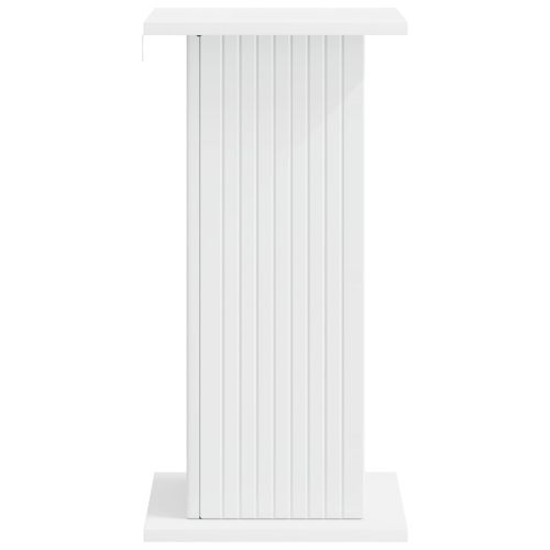 Стойка за растения Бяло 30,5 x 30 x 60,5 см Инженерна дървесина
