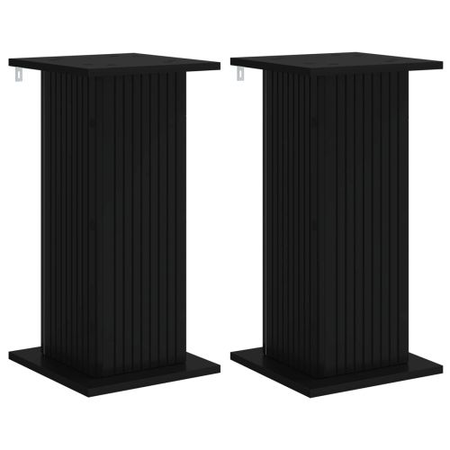 Стойка за растения 2 pcs Черно 30,5 x 30 x 60,5 см