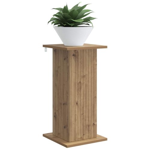 Стойка за растения 2 pcs Дъб артизан 30,5 x 30 x 60,5 см